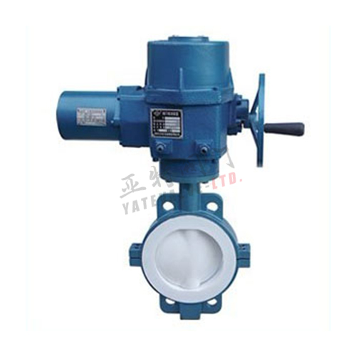 D971F46-16C電動(dòng)對夾襯氟蝶閥